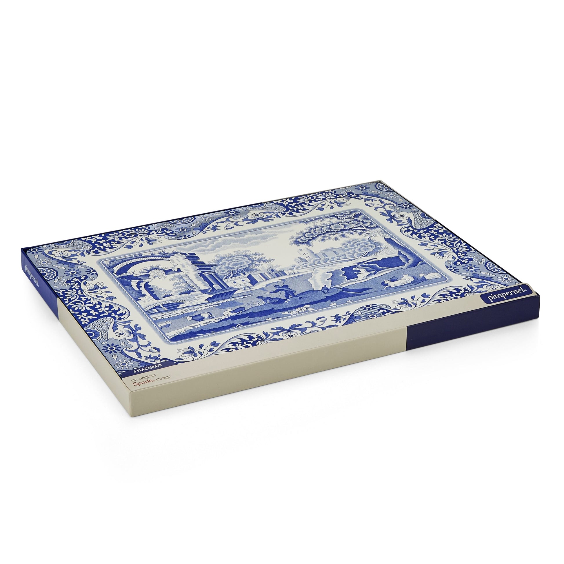 Blue Italian Set of 4 Placemats – Classic Blue Italian Table Mats dinnerware CasaFenix