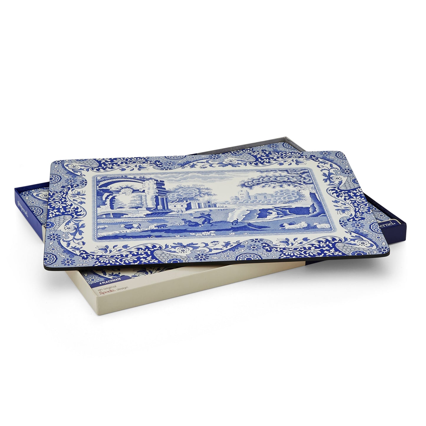 Blue Italian Set of 4 Placemats – Classic Blue Italian Table Mats dinnerware CasaFenix