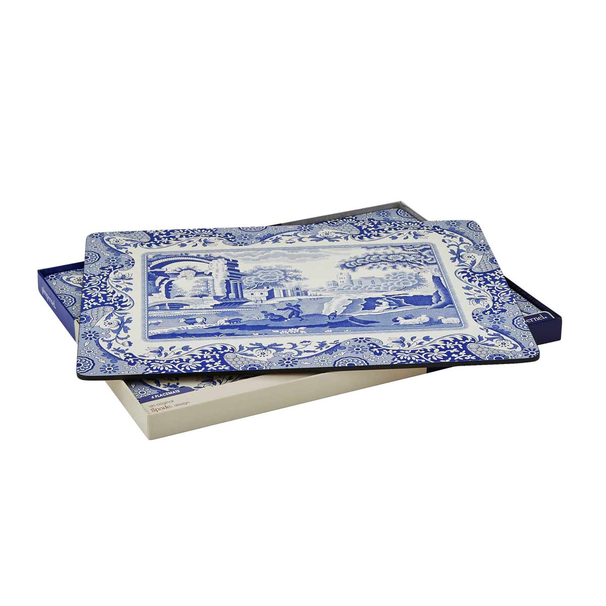 Blue Italian Set of 4 Placemats – Classic Blue Italian Table Mats dinnerware CasaFenix