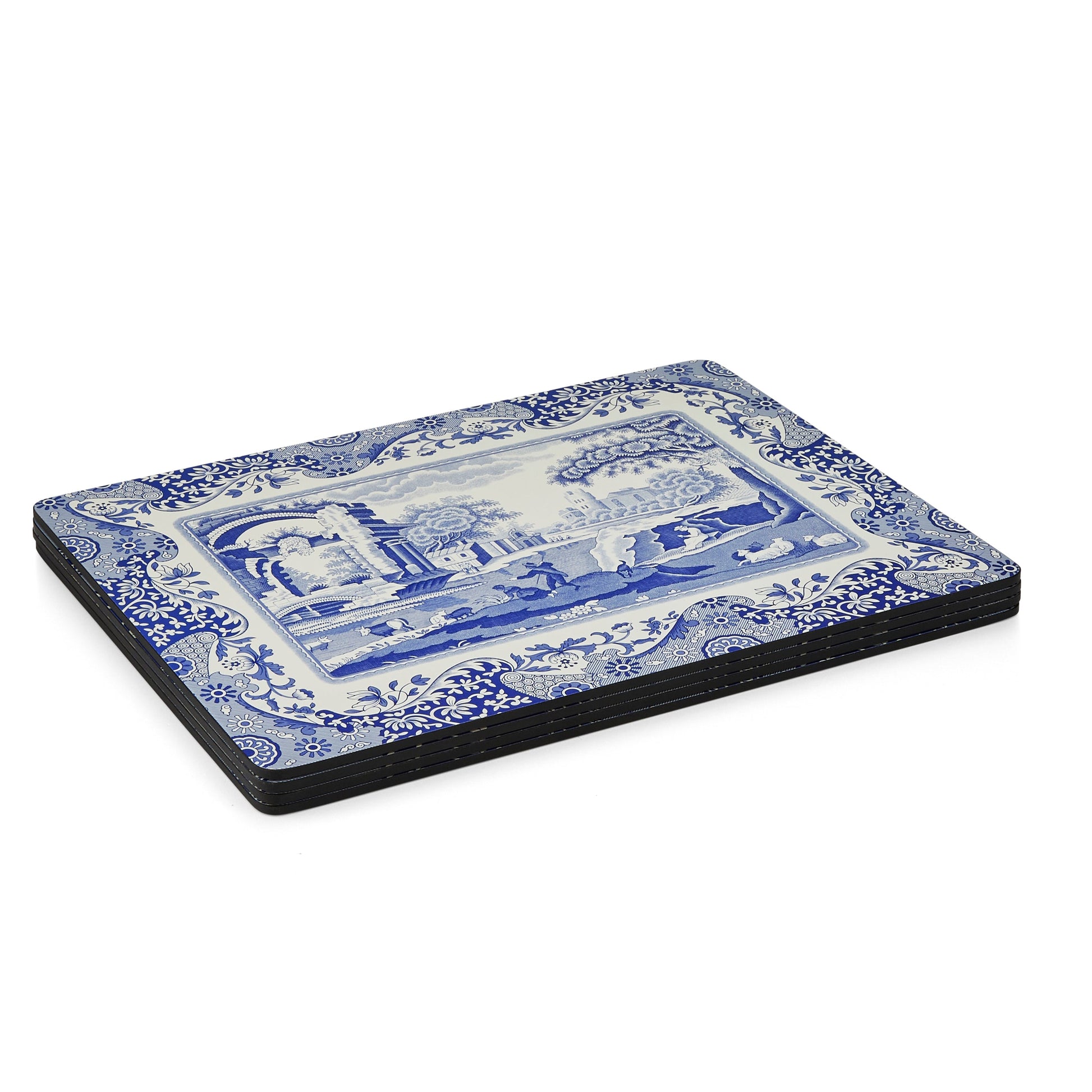 Blue Italian Set of 4 Placemats – Classic Blue Italian Table Mats dinnerware CasaFenix