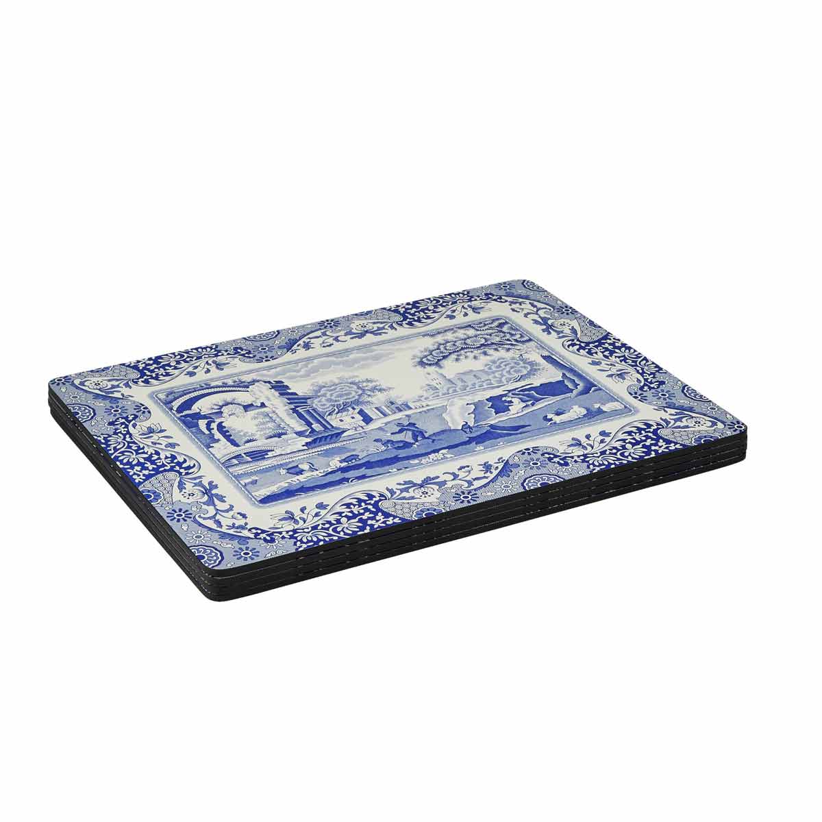 Blue Italian Set of 4 Placemats – Classic Blue Italian Table Mats dinnerware CasaFenix