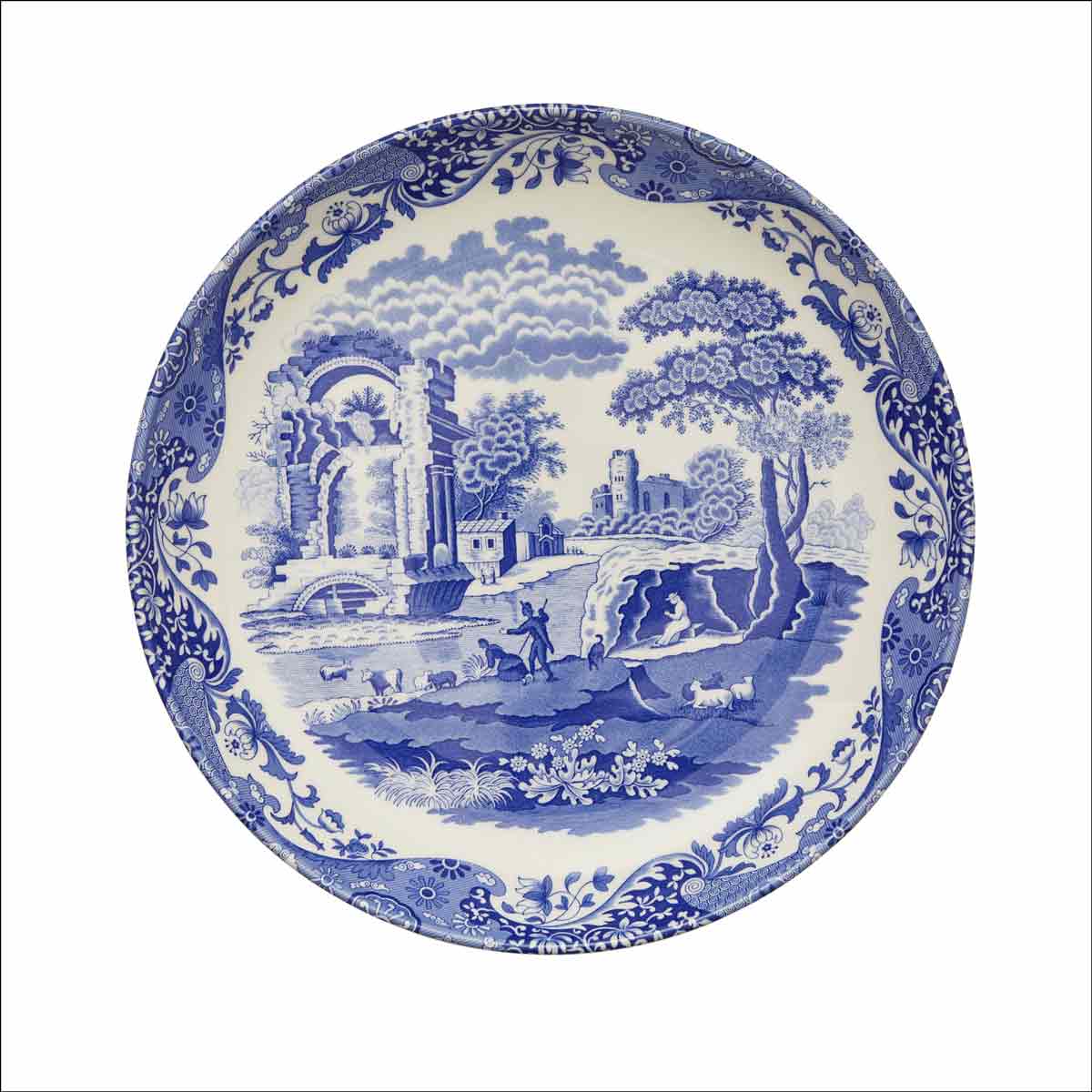 Blue Italian Pasta Bowl 30cm – Porcelain Large Serving Bowl dinnerware CasaFenix