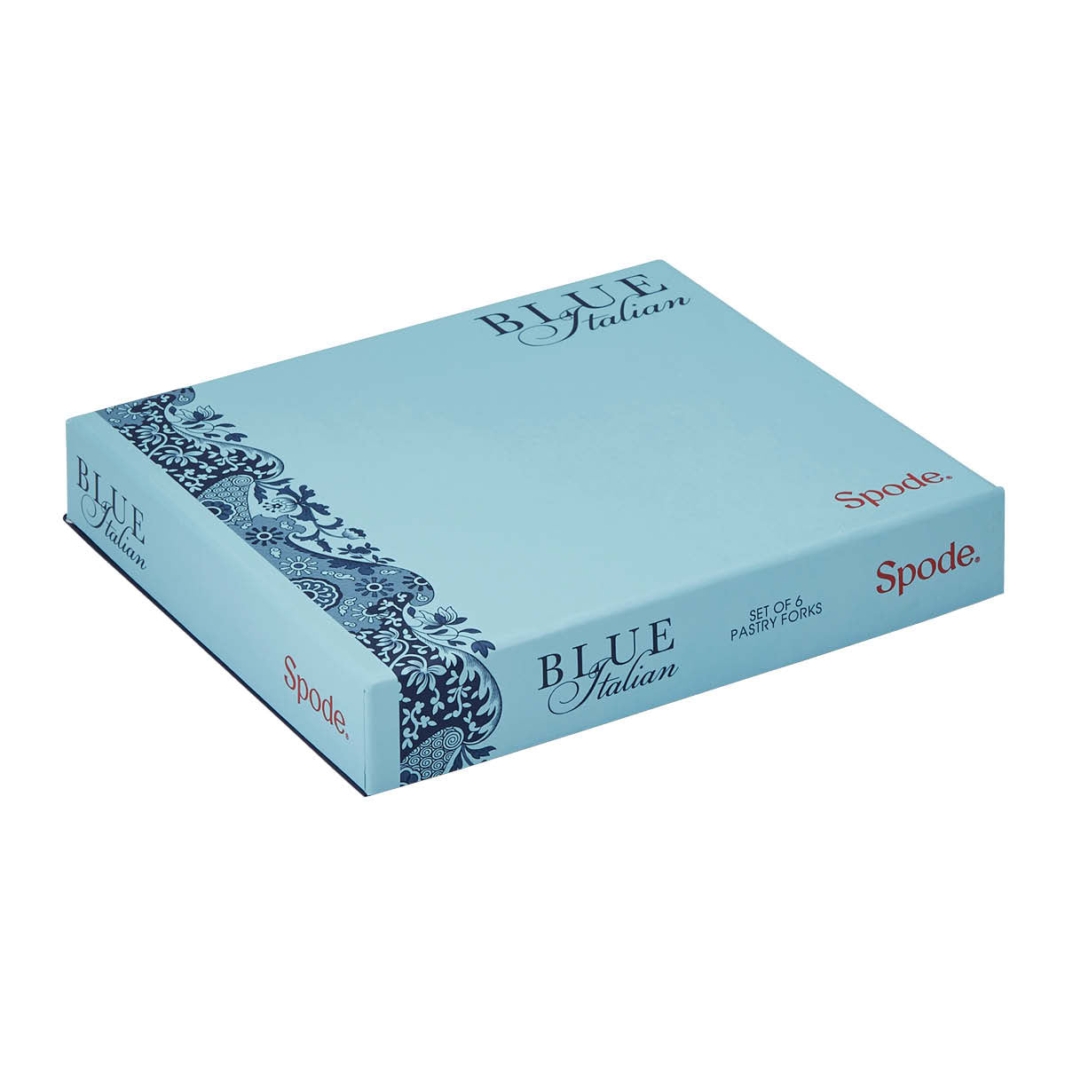 Blue Italian Set of 6 Pastry Forks – Porcelain Blue Italian Handles dinnerware CasaFenix