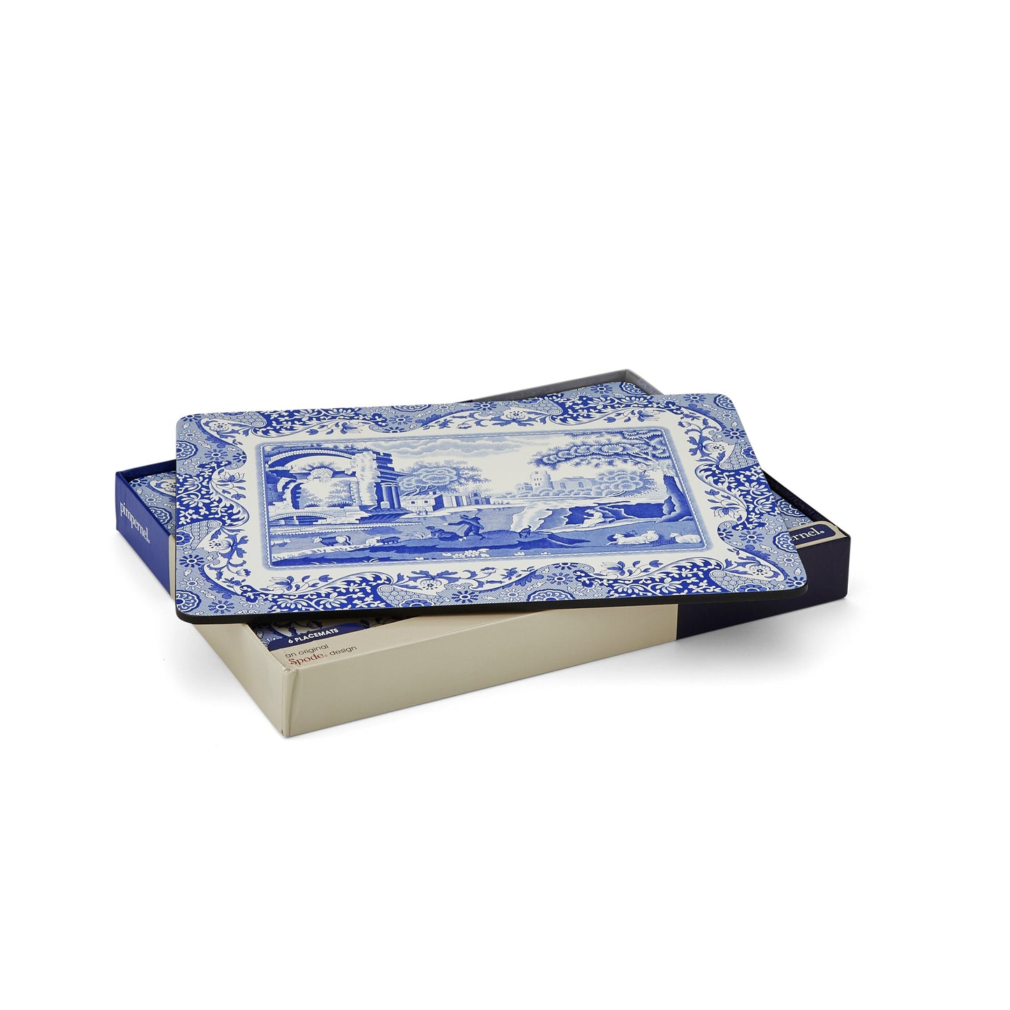 Blue Italian Set of 6 Placemats – Elegant Blue Italian Dining Mats dinnerware CasaFenix