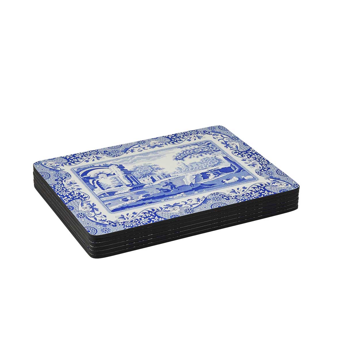 Blue Italian Set of 6 Placemats – Elegant Blue Italian Dining Mats dinnerware CasaFenix