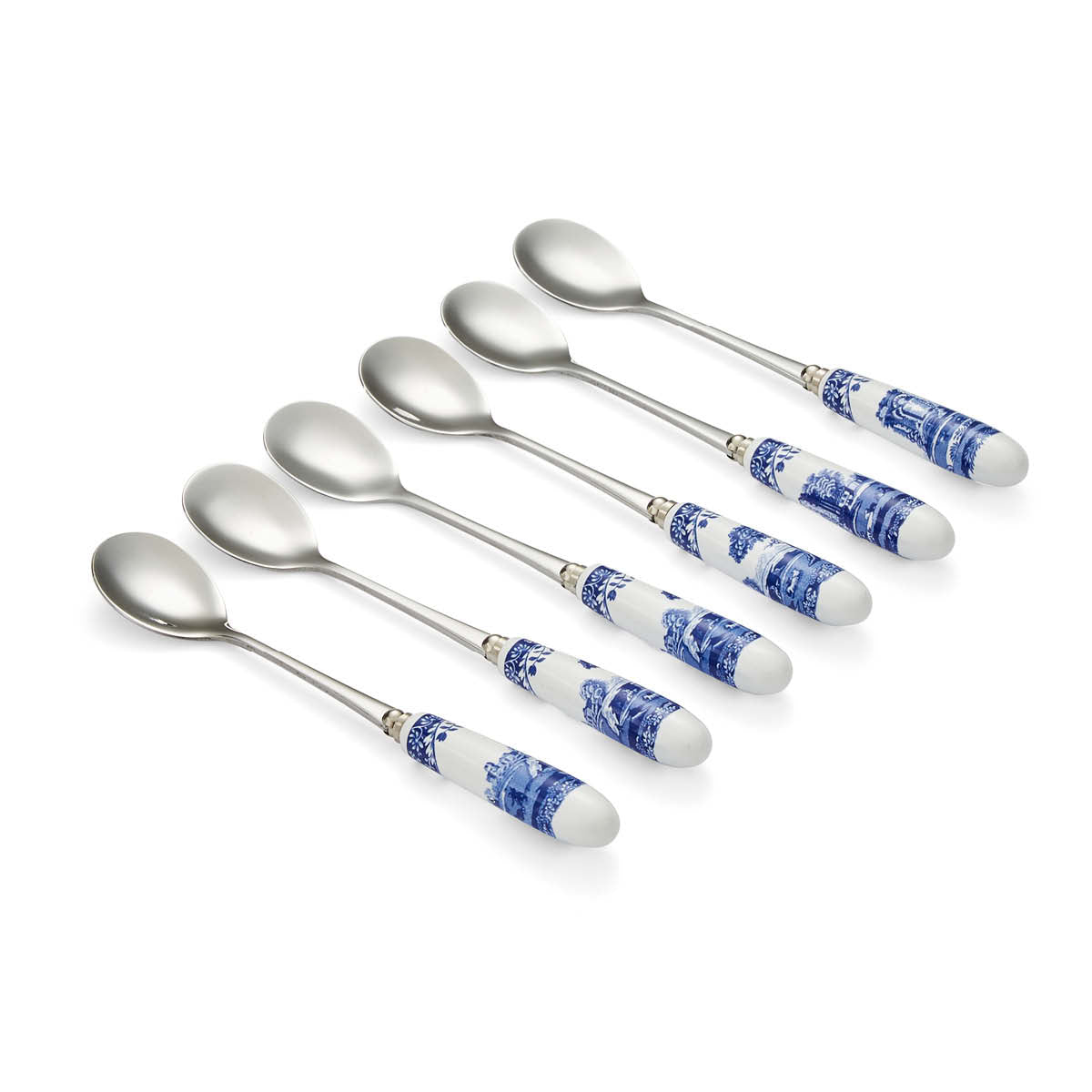 Blue Italian Set of 6 Tea Spoons – Porcelain Blue Italian Handles dinnerware CasaFenix