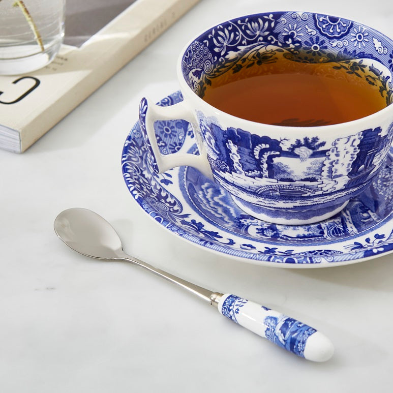 Blue Italian Set of 6 Tea Spoons – Porcelain Blue Italian Handles dinnerware CasaFenix