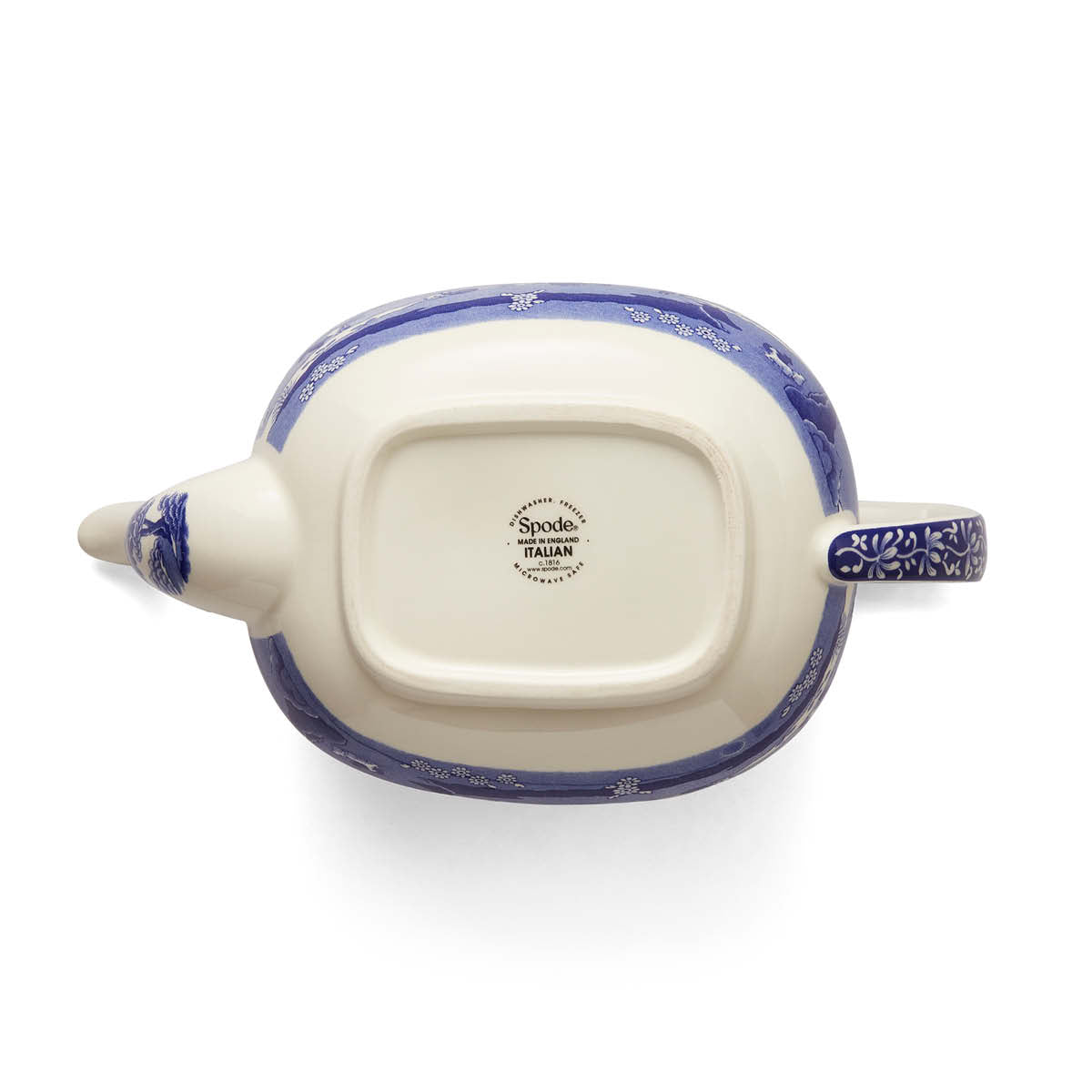Blue Italian Porcelain Teapot – Classic Spode Blue Italian Design dinnerware CasaFenix