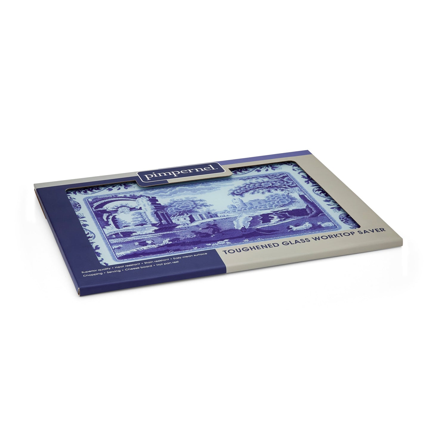 Blue Italian Glass Worktop Saver – Toughened Glass Kitchen Protector dinnerware CasaFenix