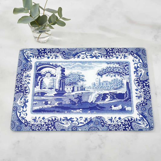 Blue Italian Glass Worktop Saver – Toughened Glass Kitchen Protector dinnerware CasaFenix