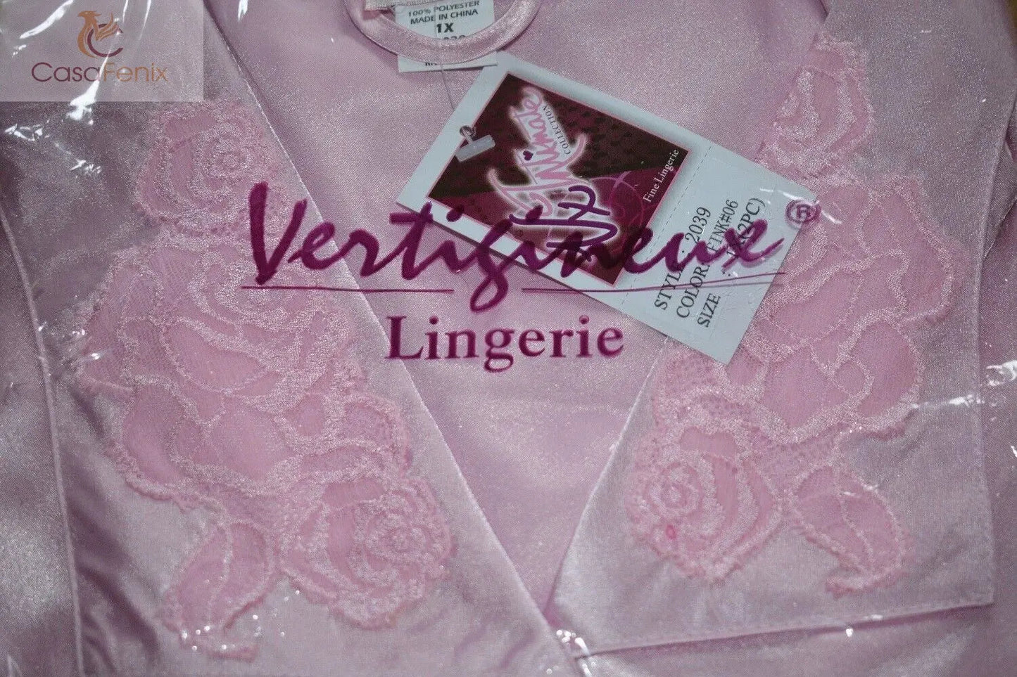Brand New Lingerie VX Intimate Pink Soft Satin Feel Pajamas Size Medium. (2039) Clothes, Shoes & Accessories:Women:Women's Clothing:Lingerie & Nightwear:Nightwear CasaFenix