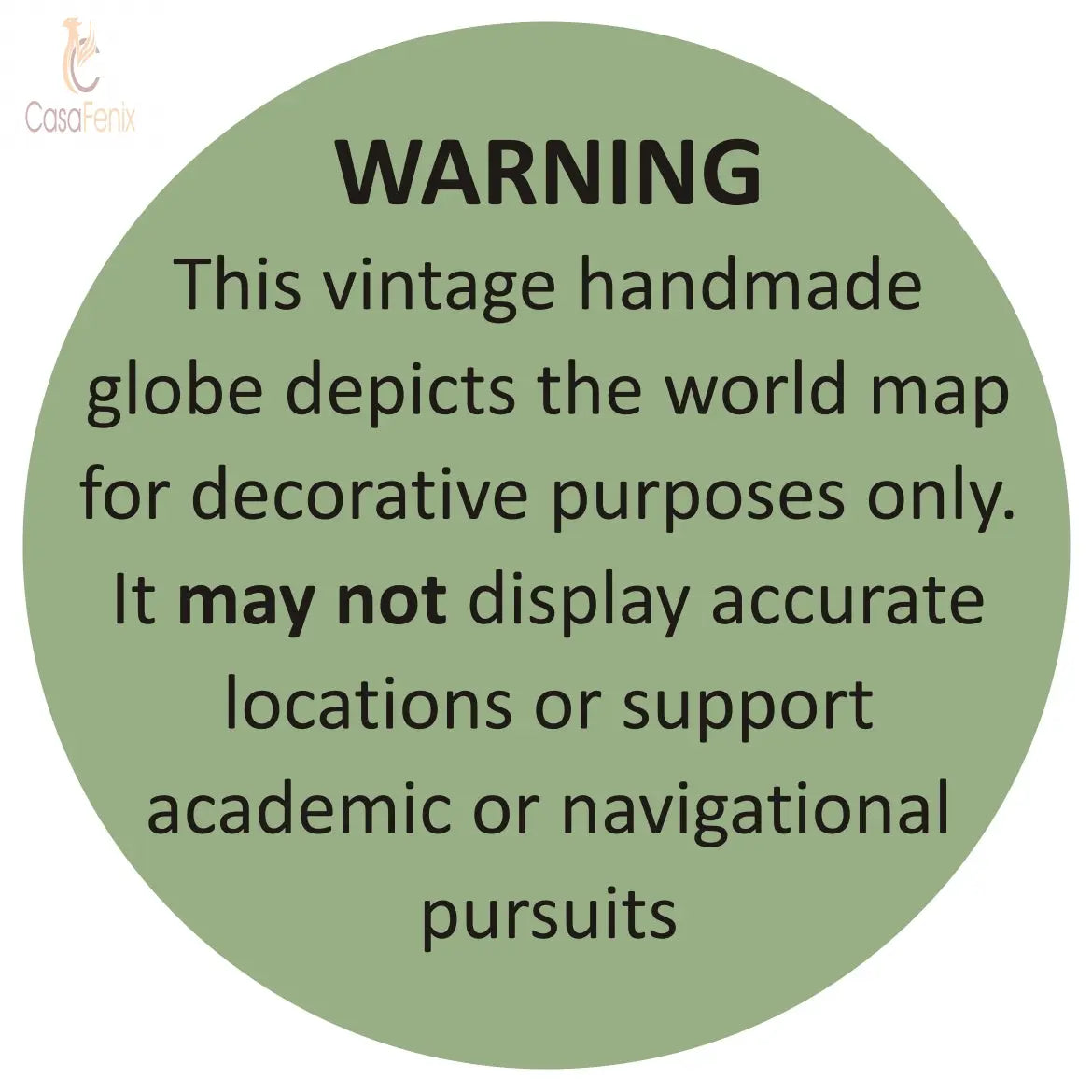 Brass Antique Tripod Globe - CasaFenix