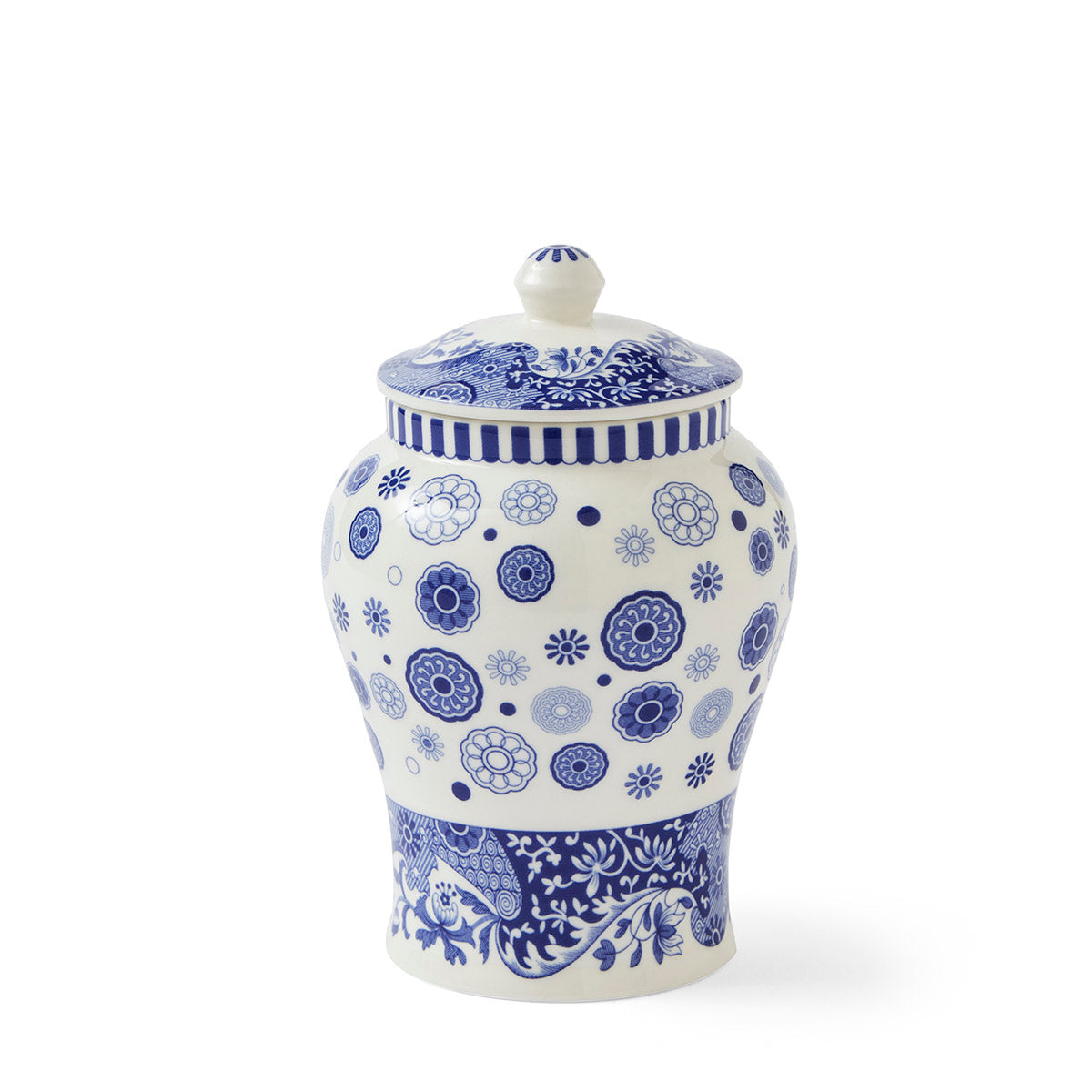 Brocato Mini Vase – Blue Italian Porcelain Ginger Jar Style dinnerware CasaFenix