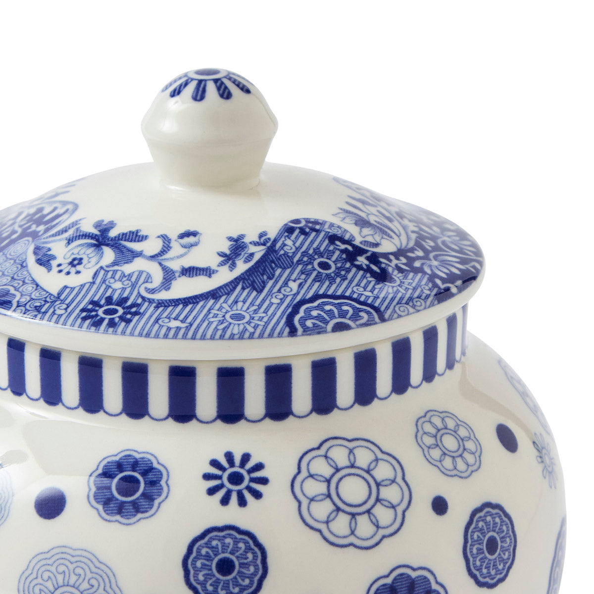 Brocato Mini Vase – Blue Italian Porcelain Ginger Jar Style dinnerware CasaFenix