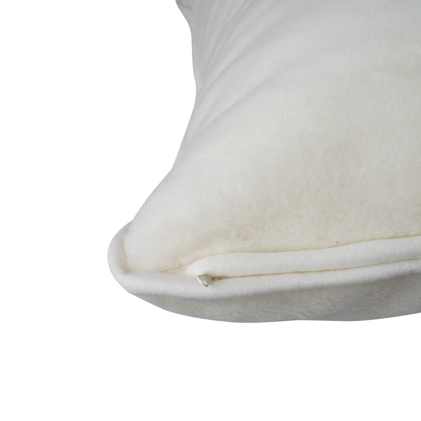 100% Cashmere Wool Pillow - Natural Cream / White - CasaFenix