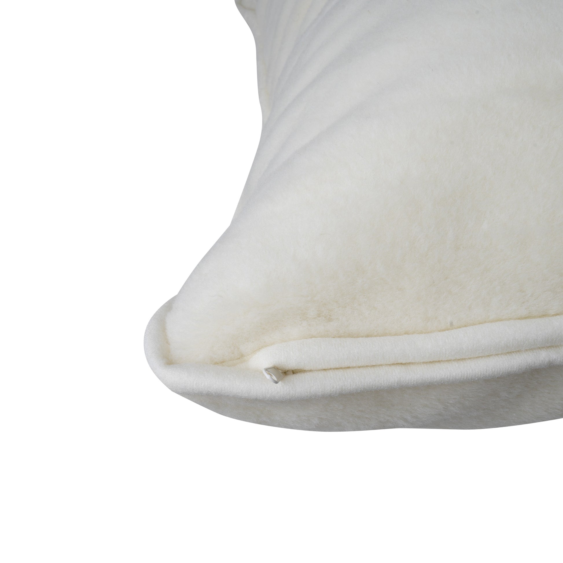 100% Cashmere Wool Pillow - Natural Cream / White - CasaFenix