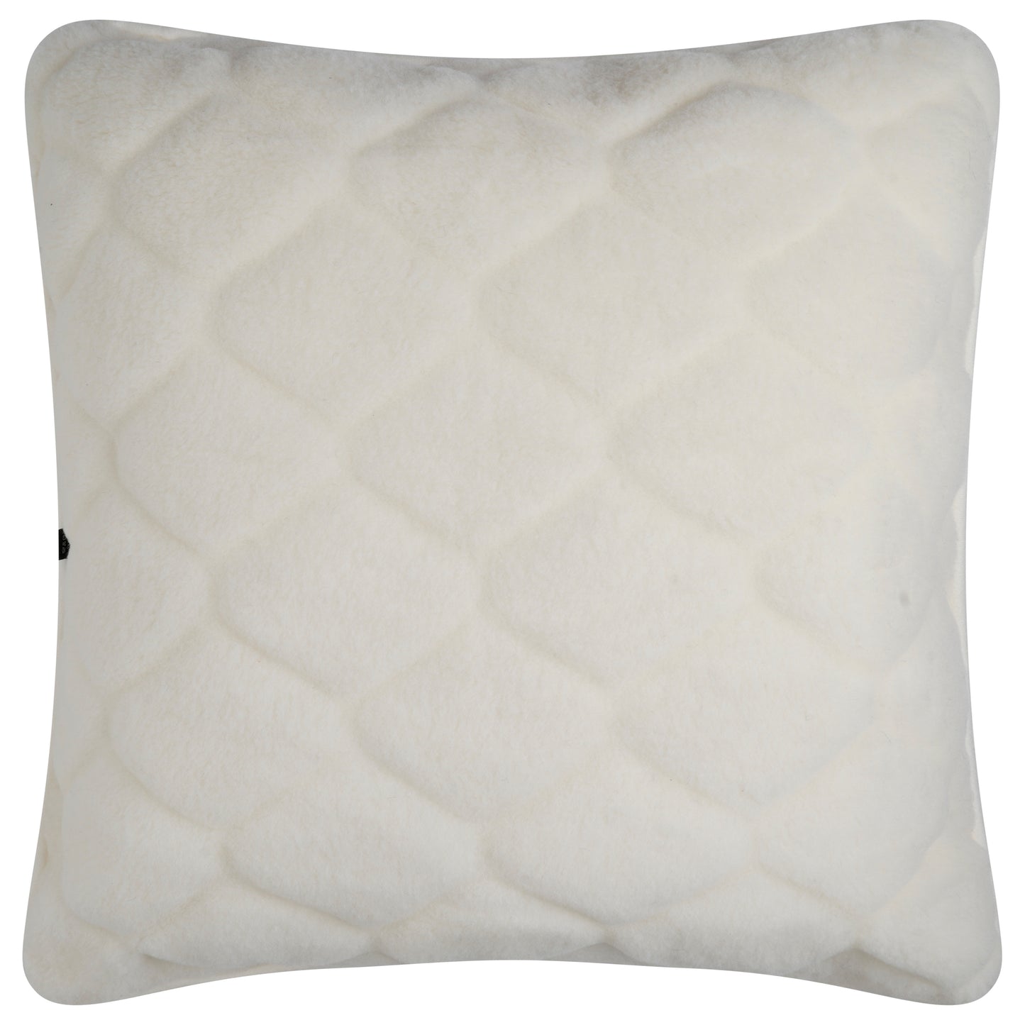 100% Cashmere Wool Pillow - Natural Shapes Cream / White Colour - CasaFenix