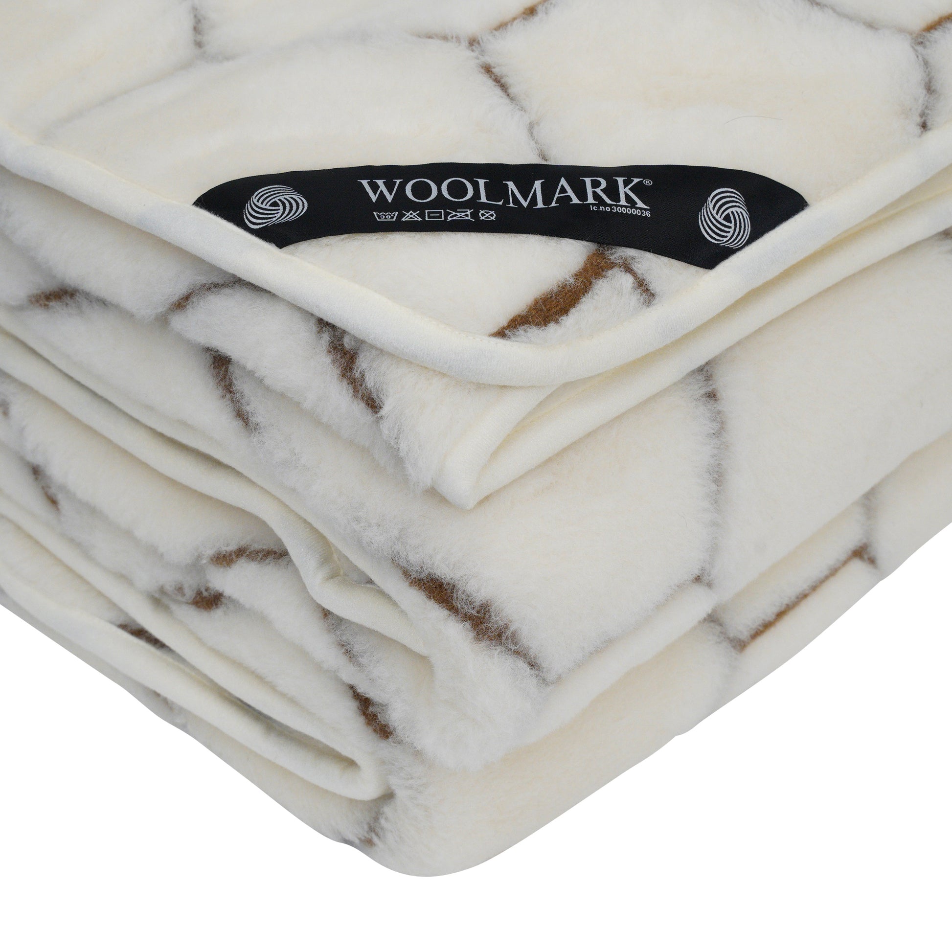 100% Cashmere Wool Quilt - Natural Hex 200 x 135cm - CasaFenix