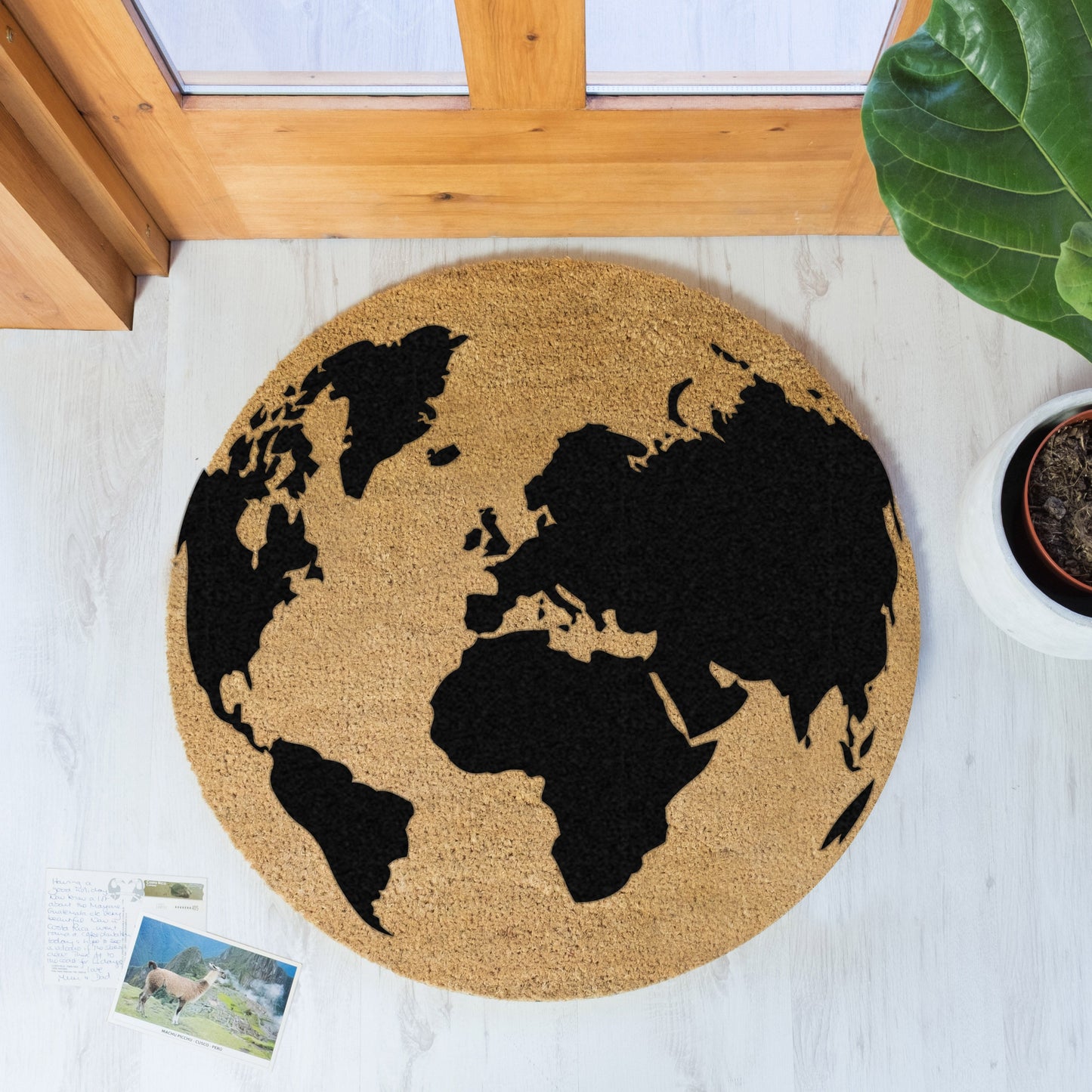 Globe Circle Doormat. 70x70cm Doormats CasaFenix