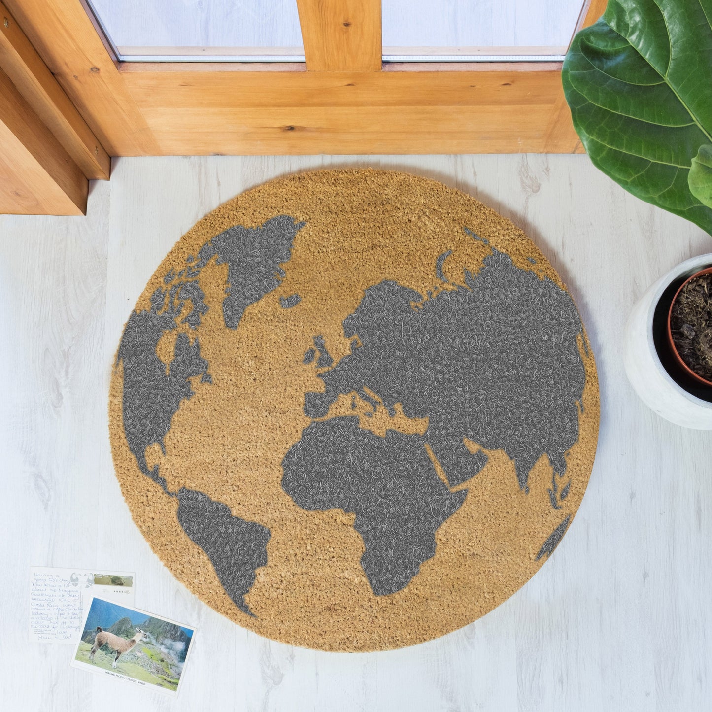 Globe Circle Doormat. 70x70cm Doormats CasaFenix