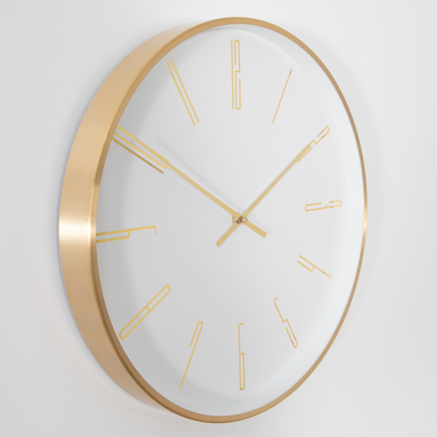Gold 16" Modern Analogue Wall Clock CasaFenix