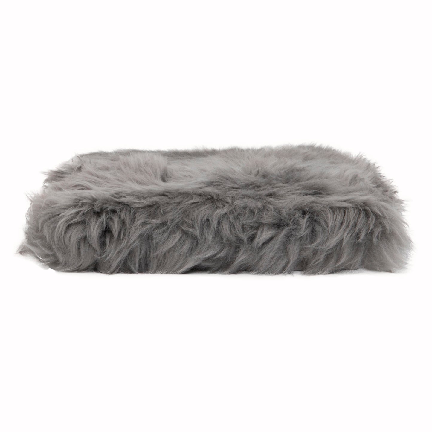 Grey Square Sheepskin Chair Pad - CasaFenix
