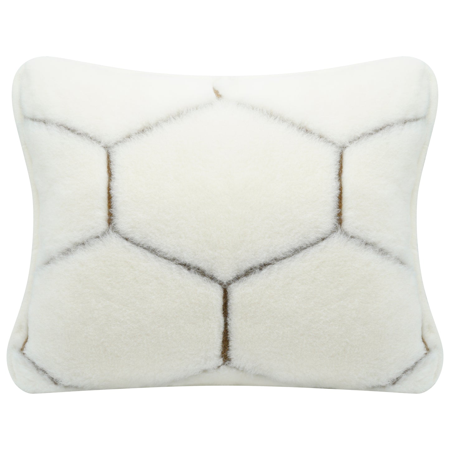 100% Cashmere Wool Cushion - Natural Cream Colour  Hex 60x50cm - CasaFenix