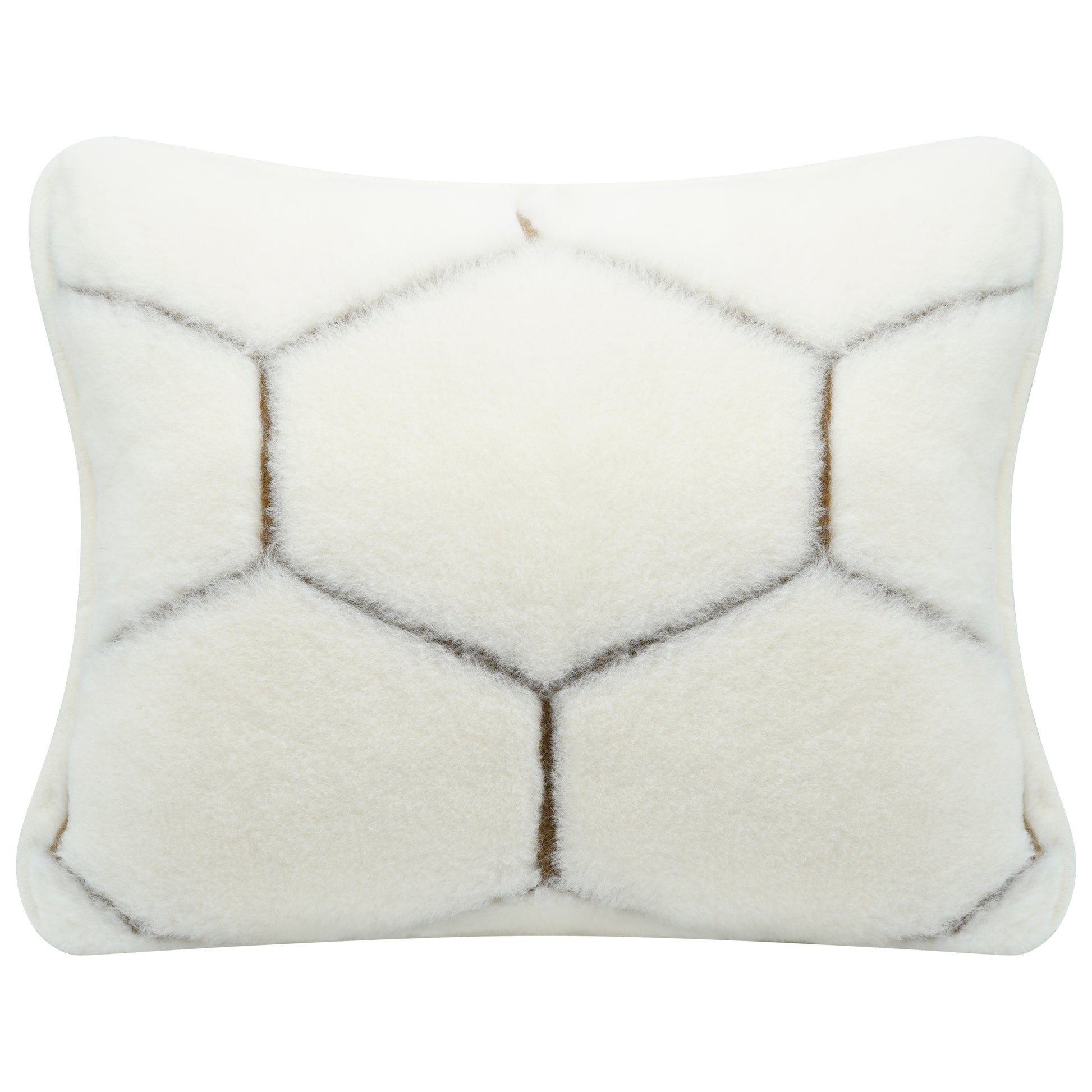 100% Cashmere Wool Cushion - Natural Cream Colour  Hex 60x50cm - CasaFenix