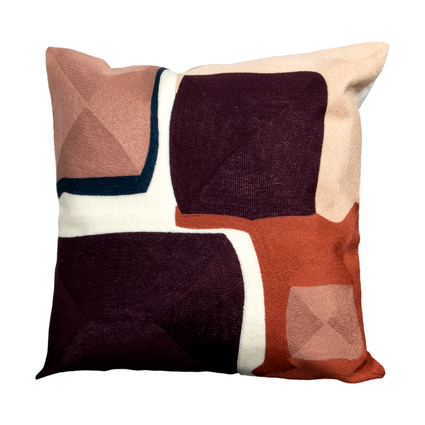 Purple Abstract Boho Cushion Cover CasaFenix
