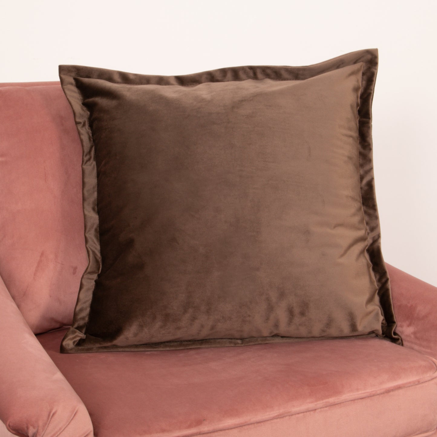 Brown Velvet Cushion Cover Cushion CasaFenix