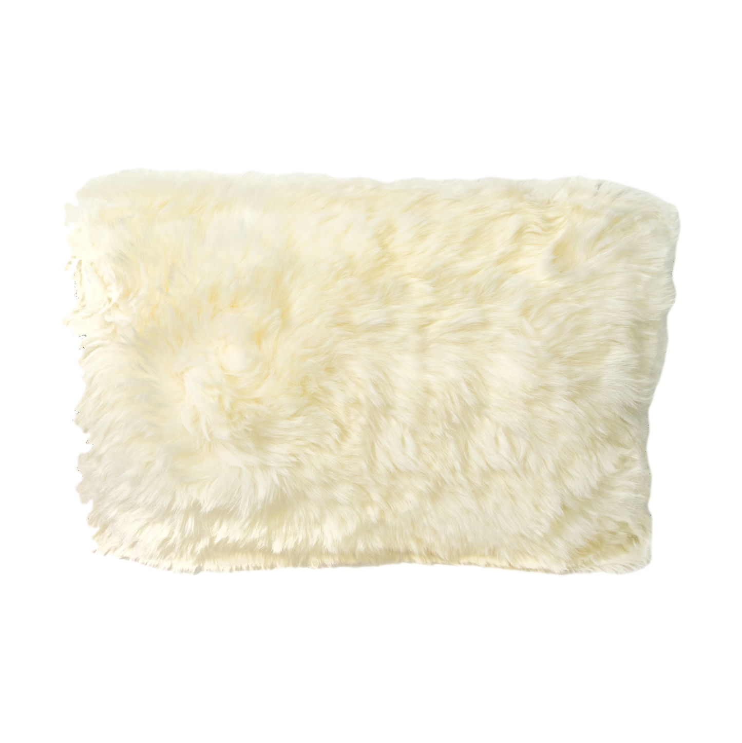 Natural Long Hair Sheepskin Cushion 30x50cm - CasaFenix