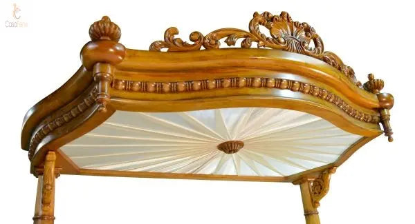 Cheshire Walnut Collection Half Tester Antique Reproduction Bed CasaFenix
