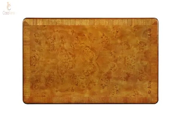 Cheshire Walnut Collection Large Writing Office Desk 8 Drawer - CasaFenix