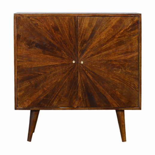 Chestnut Sunrise Cabinet 100% solid mango wood - CasaFenix