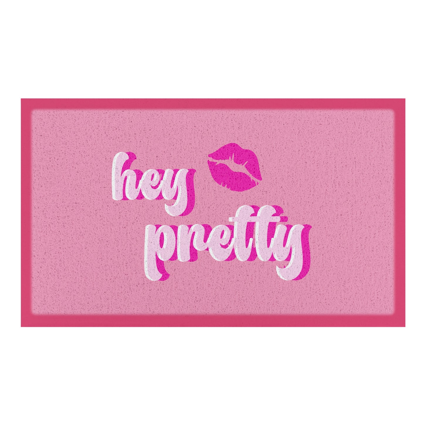 Hey Pretty Lips Indoor Outdoor Doormat (70 x 40cm) Doormats CasaFenix