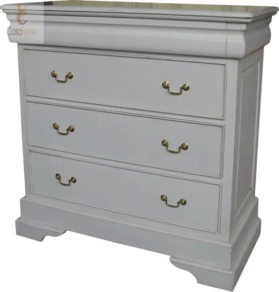French Sleigh Chest of 3 - 4 Drawers - CasaFenix