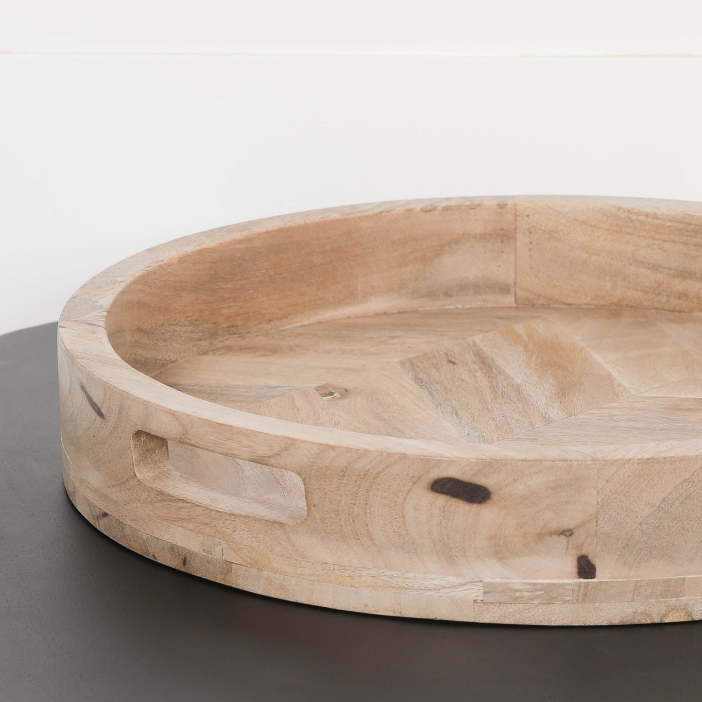 Round 40cm Wooden Tray CasaFenix