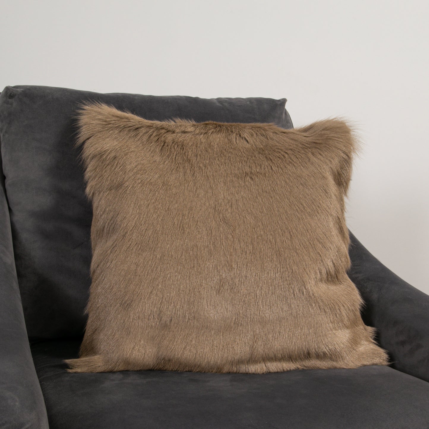 Beige Goatskin Cushion 45 x 45cm - CasaFenix