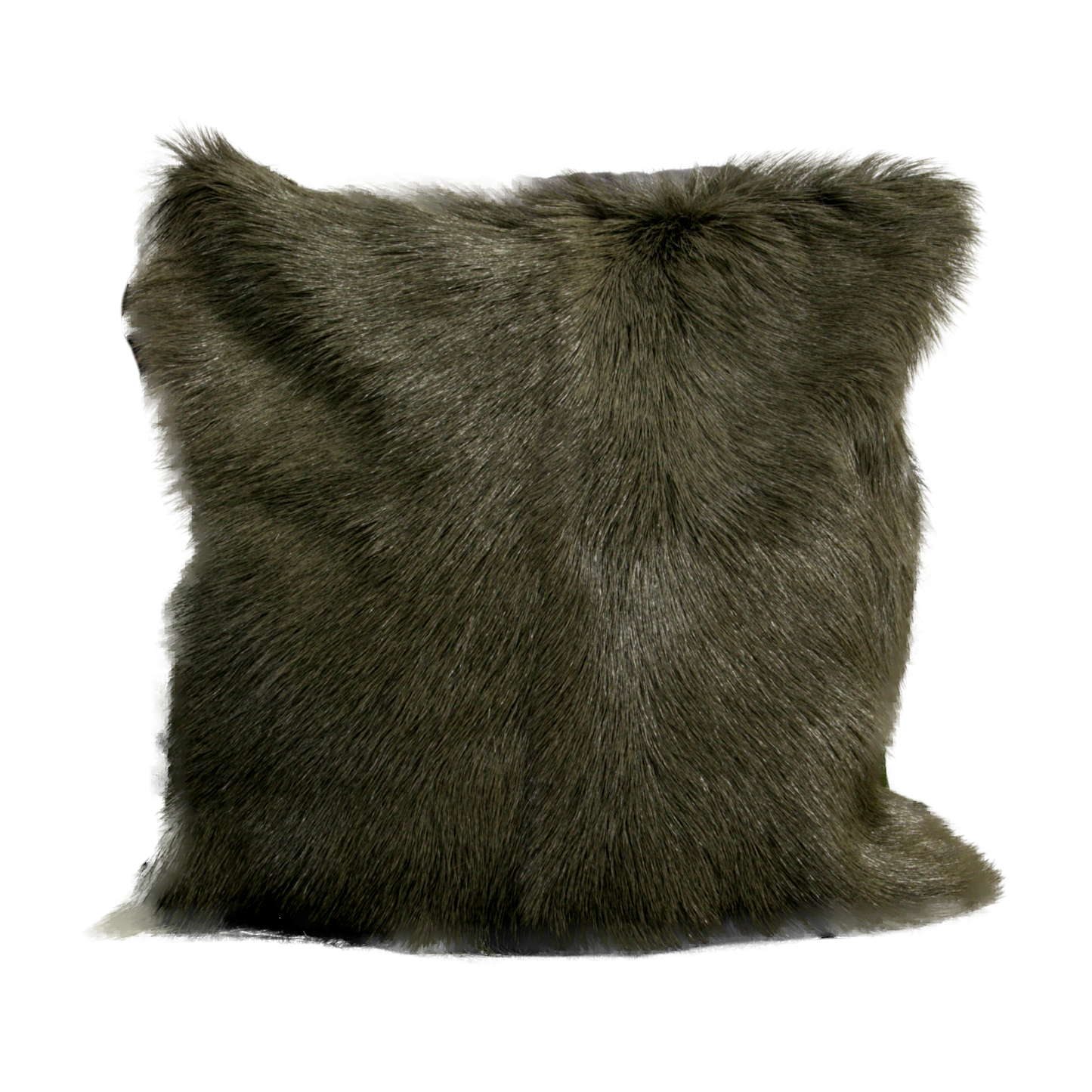 Forest Green Goatskin Cushion 45 x 45cm - CasaFenix