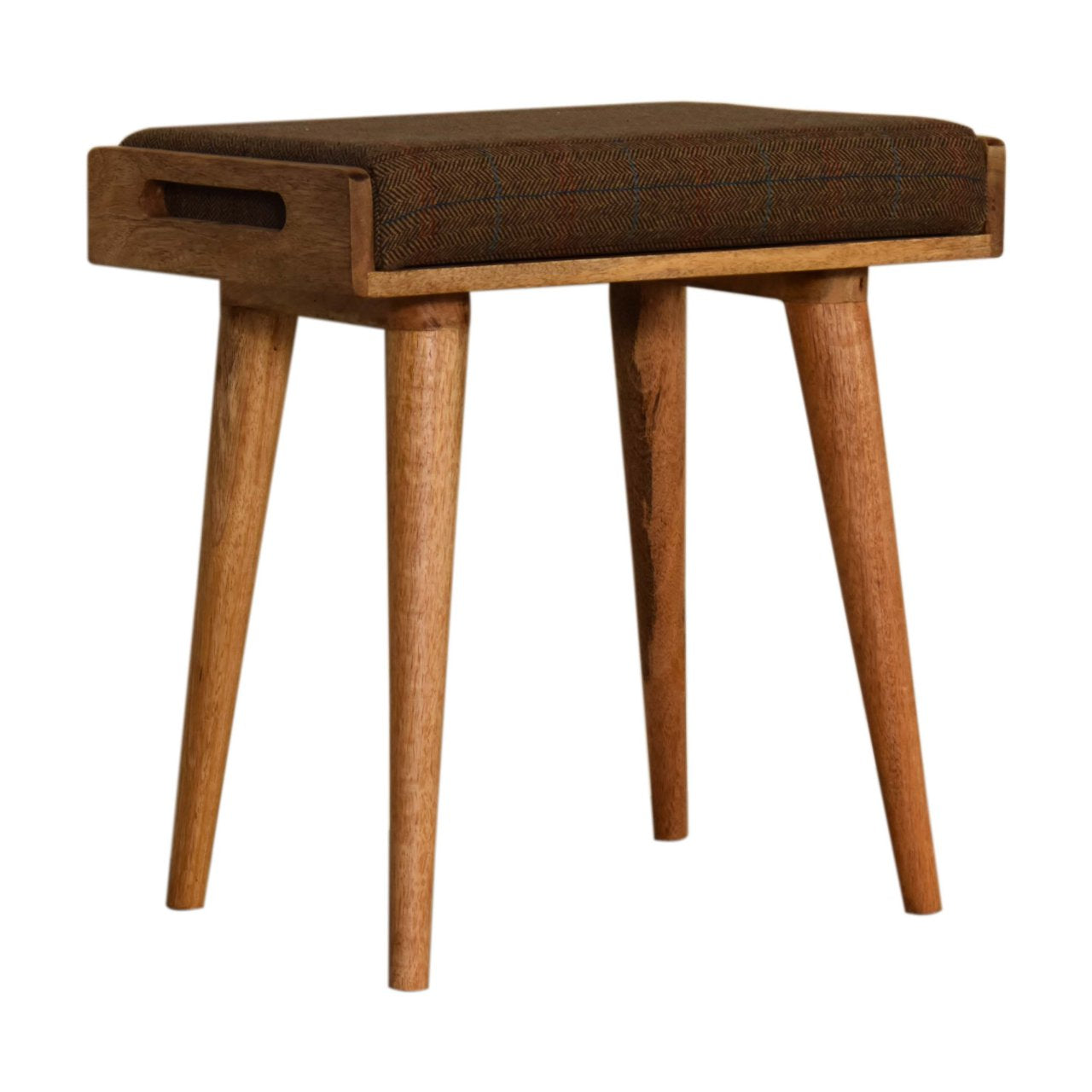 Multi Tweed Tray Style Footstool Stools CasaFenix