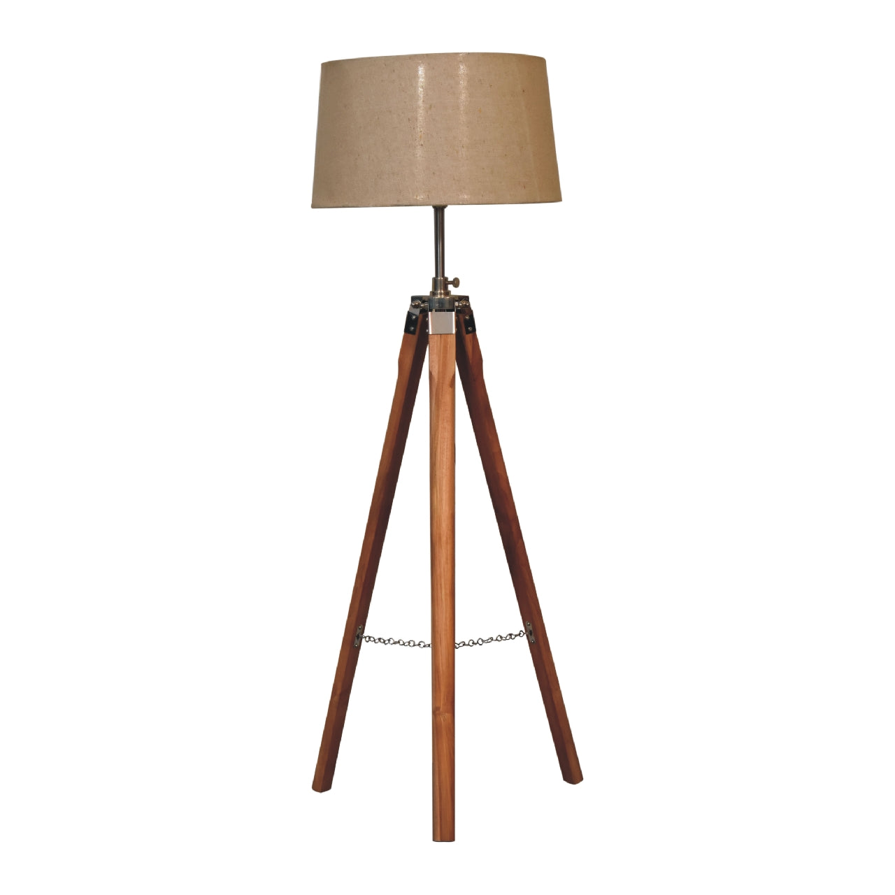Fixed Chrome Tripod Floor Lamp floor lamp CasaFenix