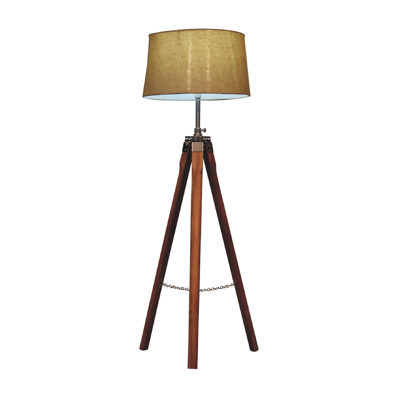 Fixed Chrome Tripod Floor Lamp floor lamp CasaFenix