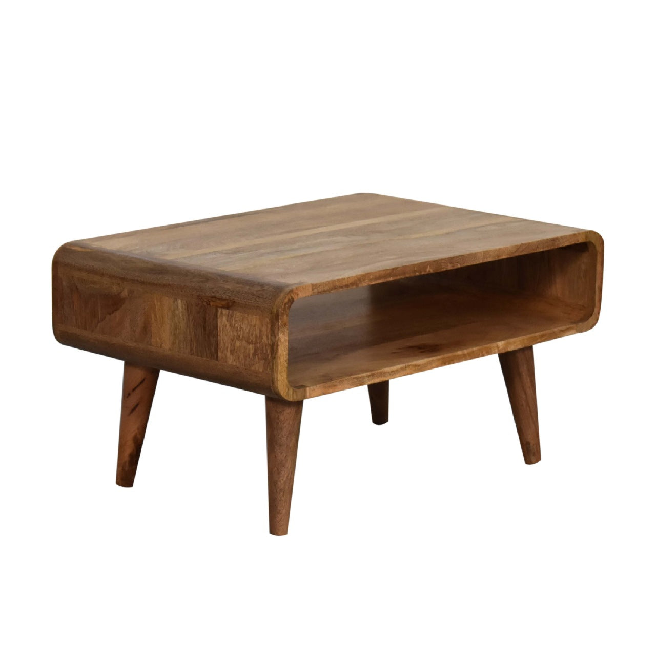 Open Oak-ish Media Unit TV Stand CasaFenix