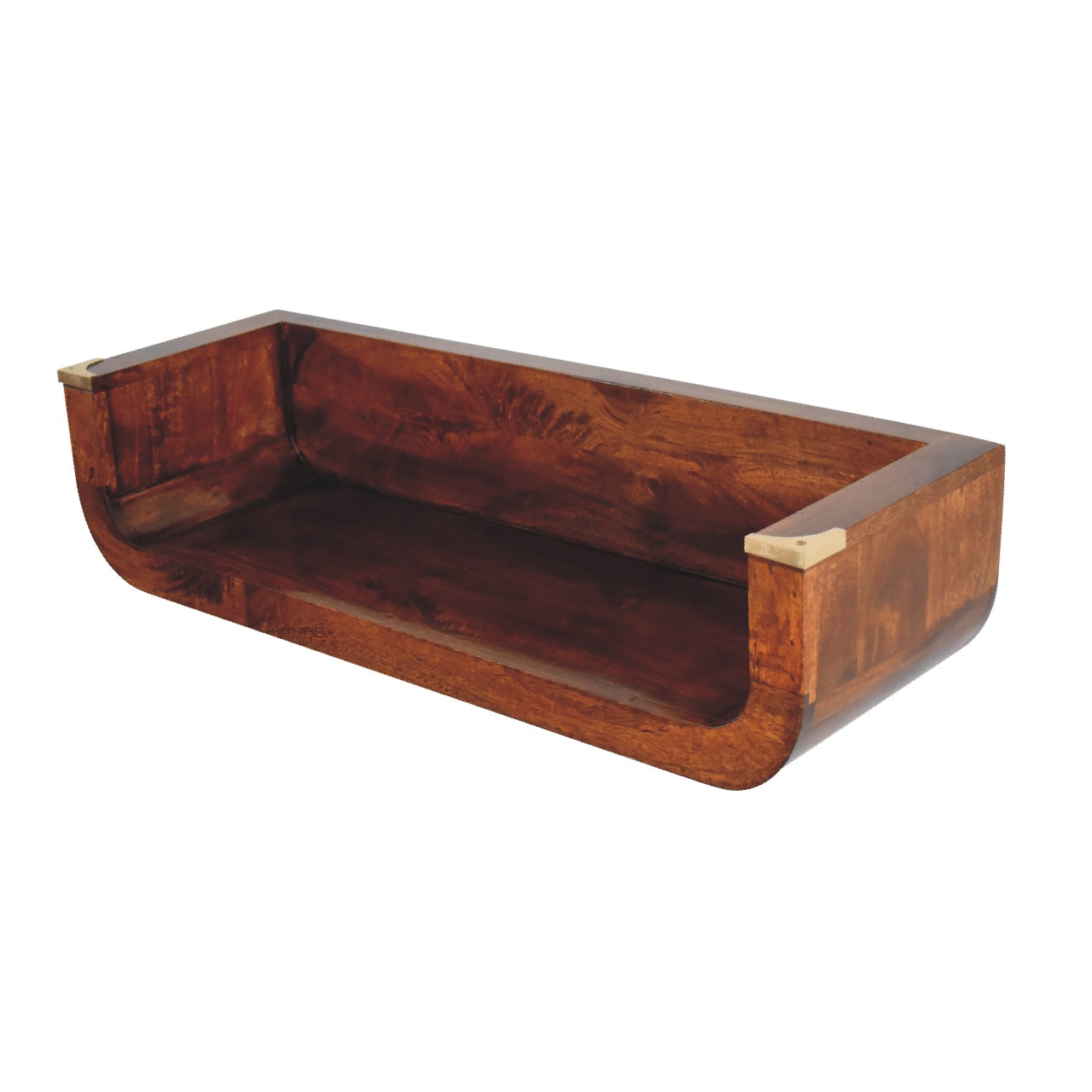 Indira Chestnut Floating Console Console table CasaFenix