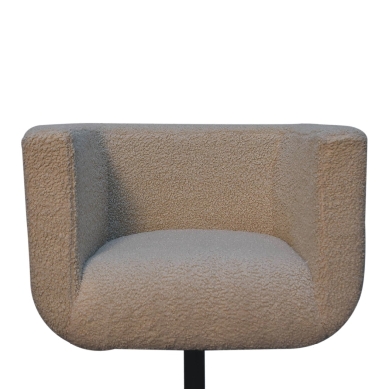 Cream Boucle Swivel Chair Chair CasaFenix