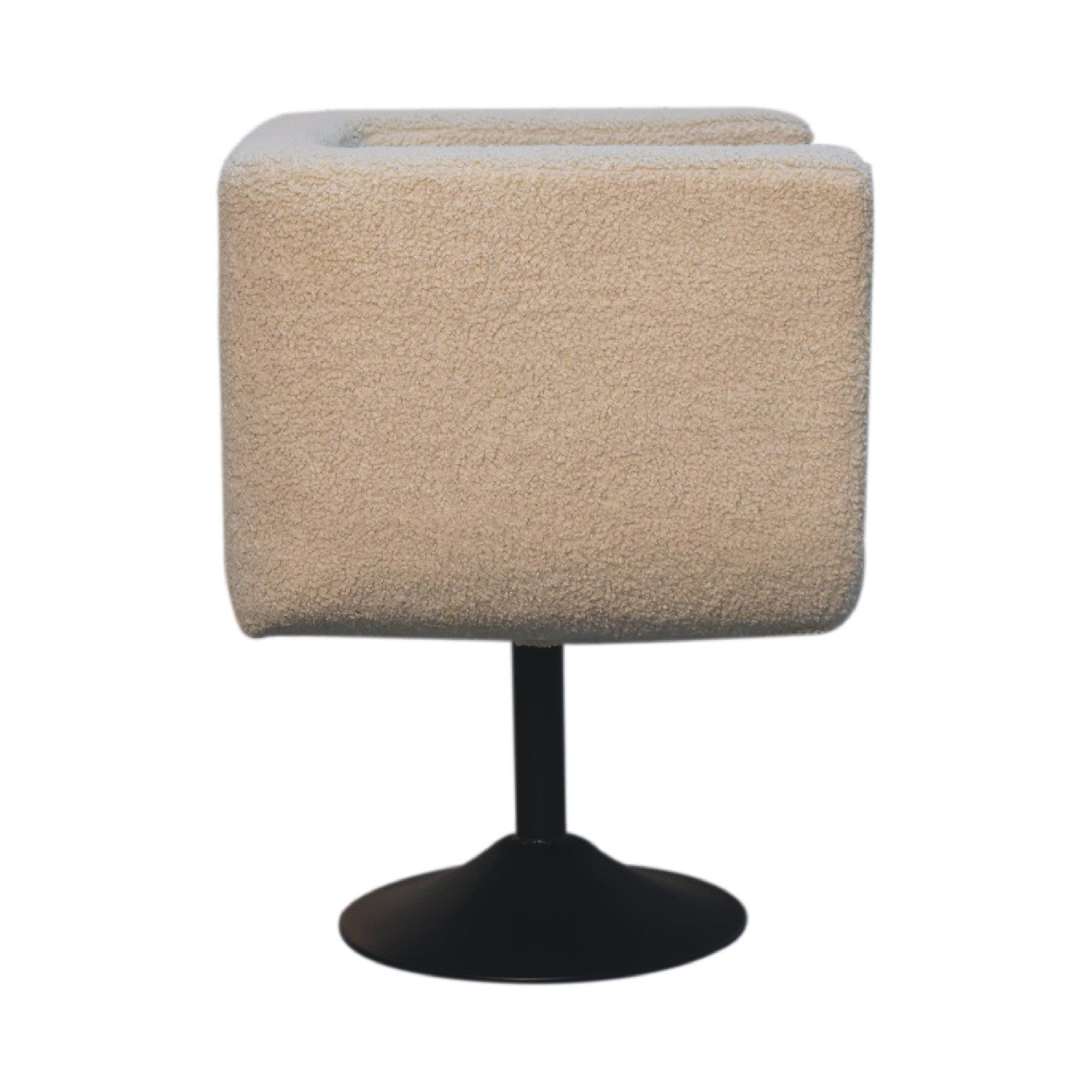 Cream Boucle Swivel Chair Chair CasaFenix