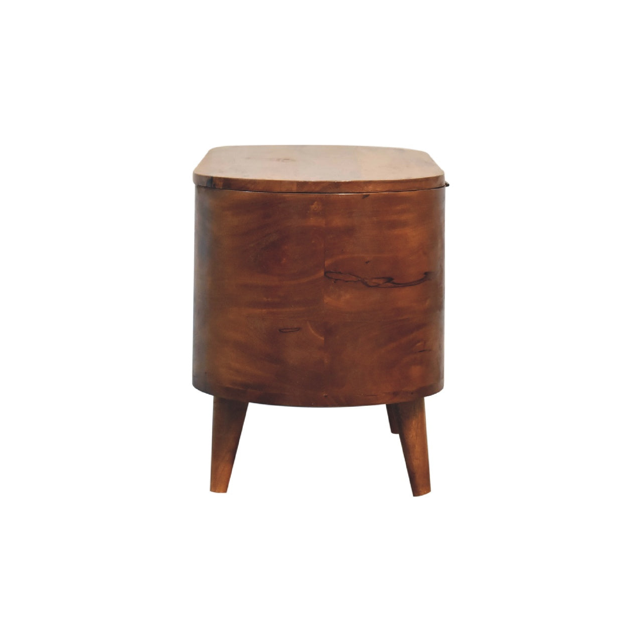 Chestnut Rounded Lid up Blanket Box Blanket box CasaFenix