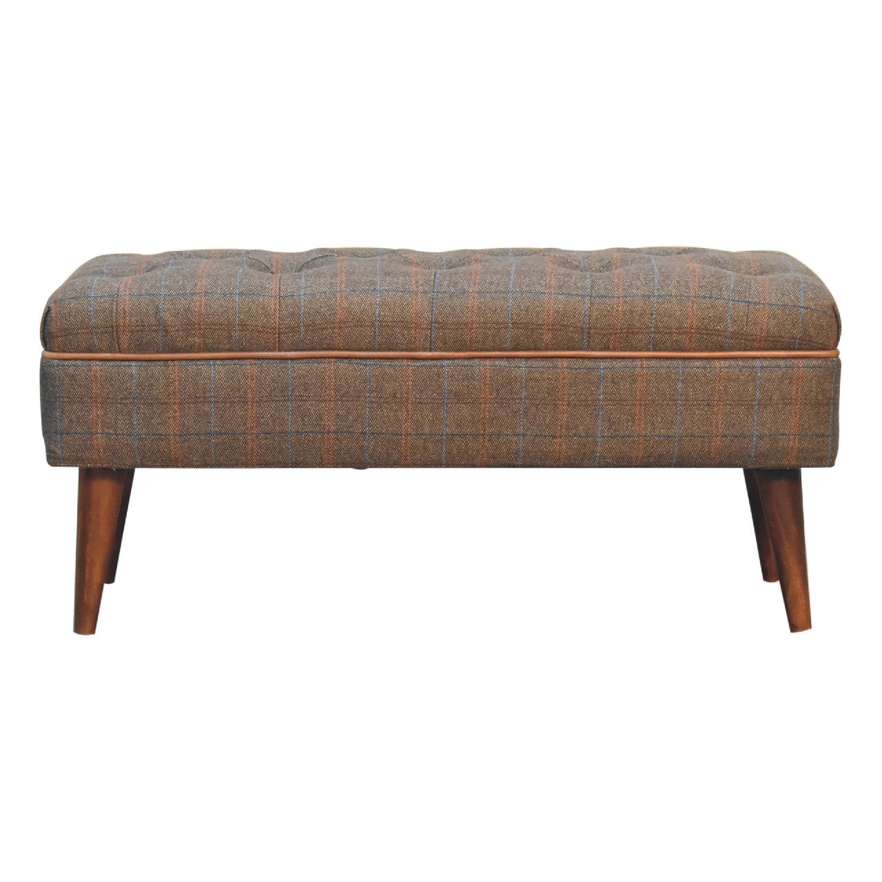 Multi Tweed Buffalo Pipe Bench Benches CasaFenix
