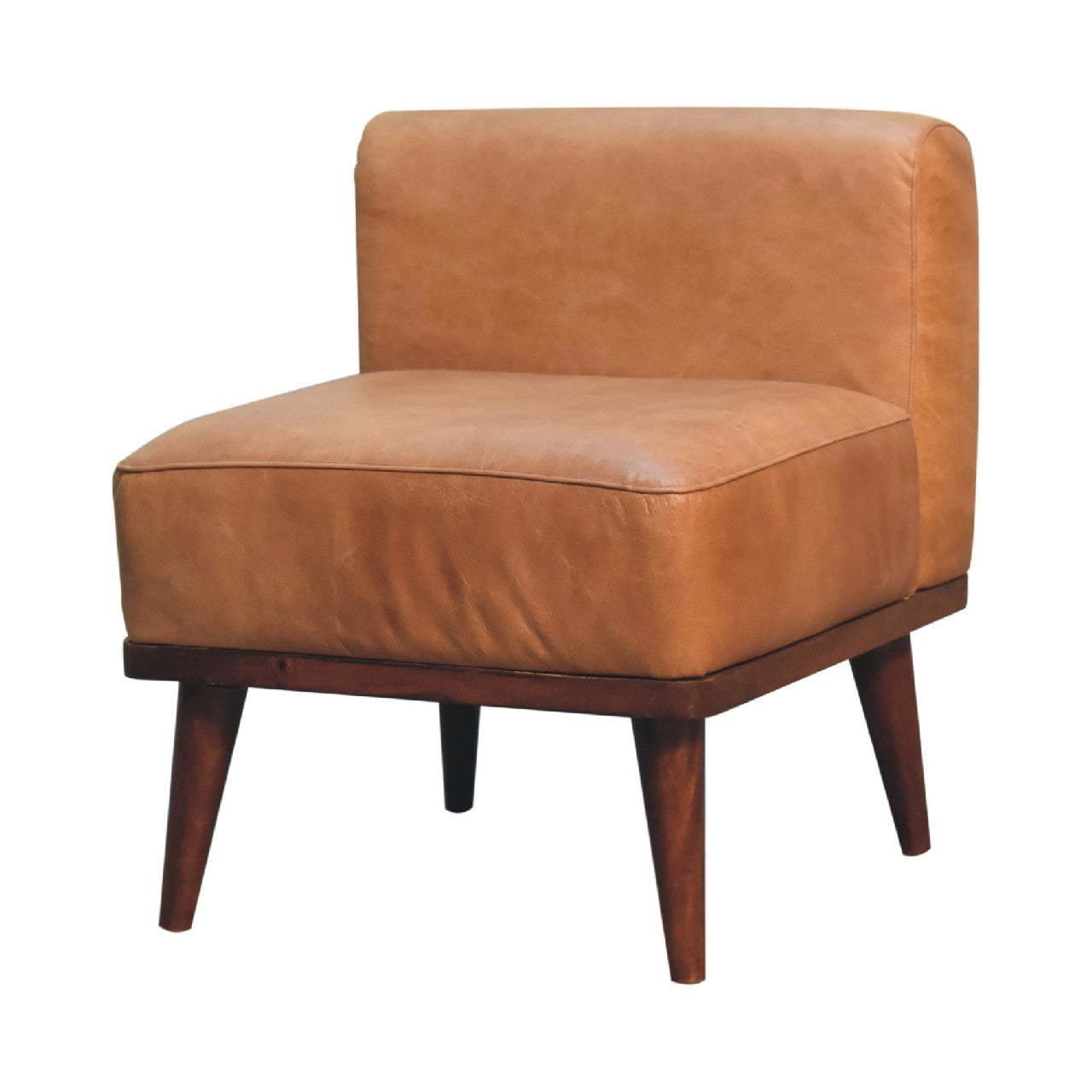 Tan Buffalo Backrest Footstool Footstool CasaFenix