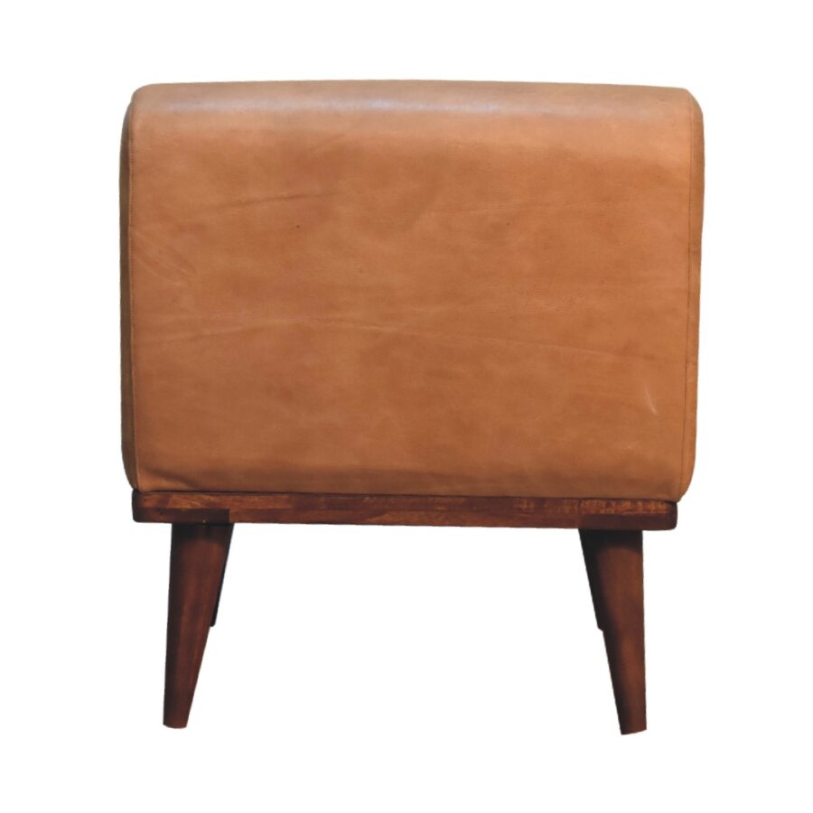 Tan Buffalo Backrest Footstool Footstool CasaFenix